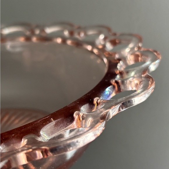 Anchor Hocking old colony pink depression glass bowl - Picture 6 of 13